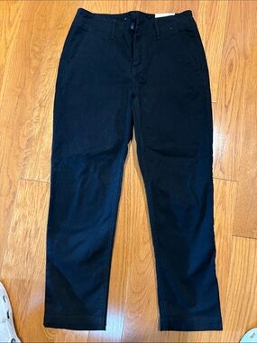 LOFT Black Classic Straight Chinos